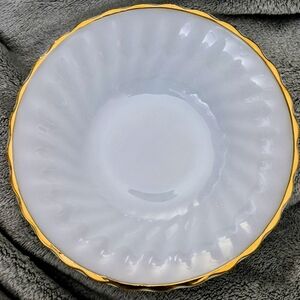 Vintage Anchor Hocking Milk White Dinner Plate 22k